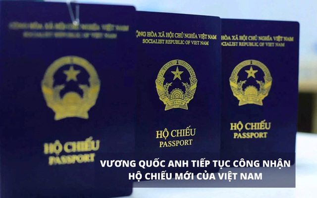 Thông báo ngày 3-8 trên Facebook của Đại sứ quán Anh tại Việt Nam cho biết Vương quốc Anh tiếp tục công nhận hộ chiếu mới của Việt Nam - Ảnh: Đại sứ quán Vương quốc Anh tại Việt Nam