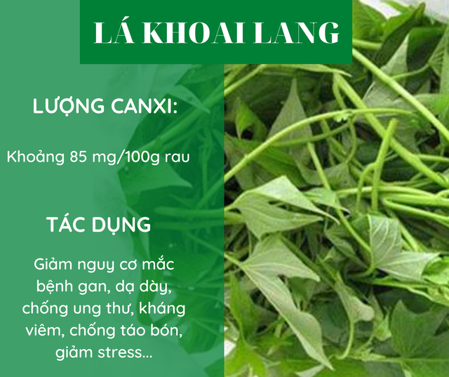 Các loại rau giàu canxi hơn sữa, bổ sung hàng ngày để phòng ngừa loãng xương