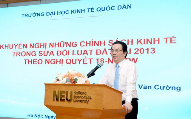 GS-TS Hoàng Văn Cường, Phó Hiệu trưởng trường Đại học Kinh tế Quốc dân.