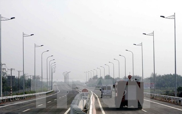 Đoạn tuyến cao tốc Long Thành được đưa vào khai thác. Ảnh tư iệu: TTXVN