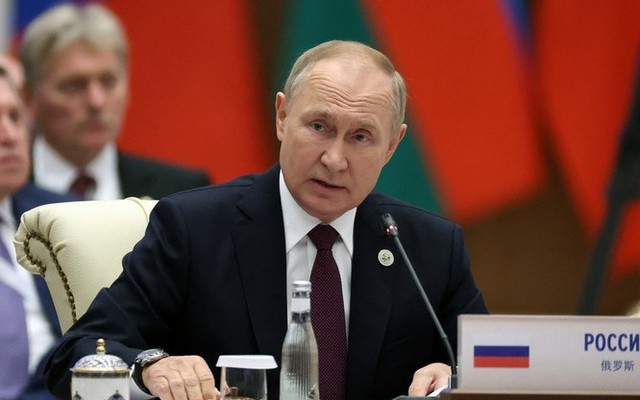 Tổng thống Nga Vladimir Putin phát biểu tại hội nghị SCO ngày 16/9. Ảnh: AFP