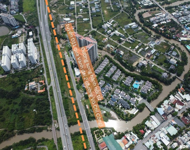 Diện mạo đường song hành cao tốc TP HCM - Long Thành sau hơn 5 năm thi công - Ảnh 3.