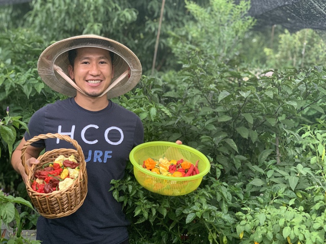Người Việt tự lai tạo 2.000 giống ớt trên mảnh vườn ở Mỹ - Ảnh 2.