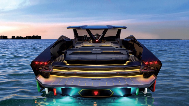 Lamborghini hạ thủy siêu du thuyền Lamborghini 63: Nội thất như siêu xe - Ảnh 5.