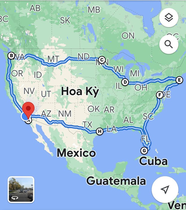 Du khách Việt một mình chạy mô tô hơn 20.000km vòng quanh nước Mỹ - Ảnh 2.