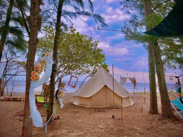 Khu cắm trại Cần Giờ nổi tiếng với dân TP.HCM vì có nhiều hoạt động vui chơi thư giãn - Ảnh 2.
