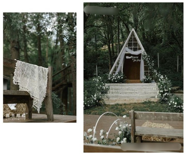 Đám cưới trong rừng đẹp như phim cổ tích của cặp đôi thanh mai trúc mã - Ảnh 1.