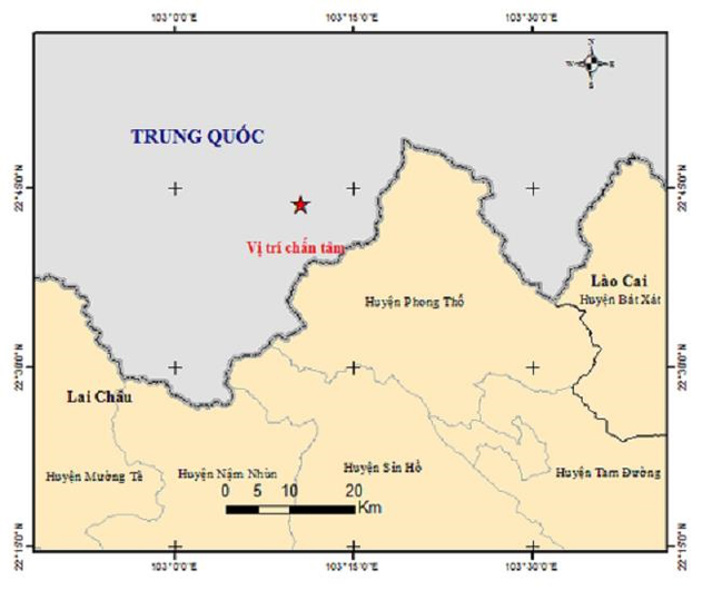 Động đất lại xảy ra ở Kon Tum và gần biên giới Trung Quốc - Ảnh 1.