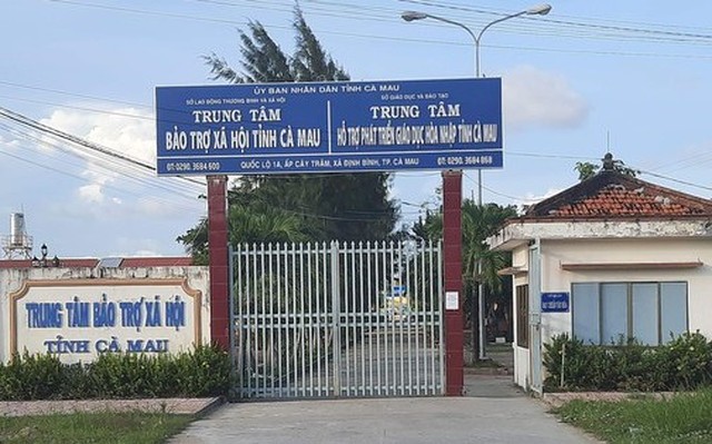 Trung tâm Bảo trợ xã hội tỉnh Cà Mau - nơi xảy ra vụ việc.