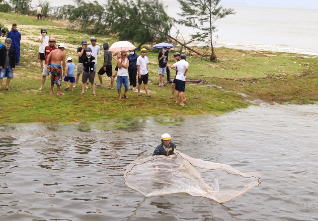 Nghề độc chỉ có sau bão ở Đà Nẵng: Ra biển săn cá nước ngọt khủng - Ảnh 3.