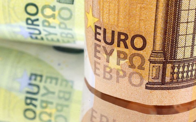 Ảnh minh họa đồng tiền euro. Ảnh: Reuters