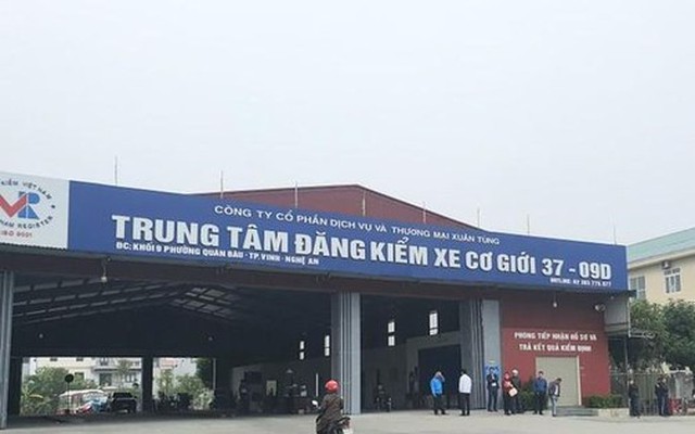 Trung tâm Đăng kiểm xe cơ giới 37-09D (địa chỉ tại phường Quán Bàu, TP Vinh). (Ảnh: PT)