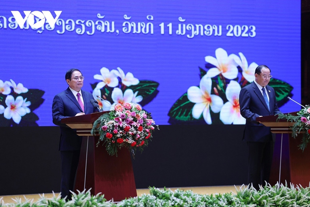 Toàn cảnh chuyến thăm chính thức CHDCND Lào của Thủ tướng Phạm Minh Chính - Ảnh 7.