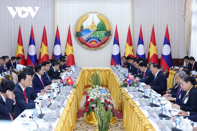 Toàn cảnh chuyến thăm chính thức CHDCND Lào của Thủ tướng Phạm Minh Chính - Ảnh 5.