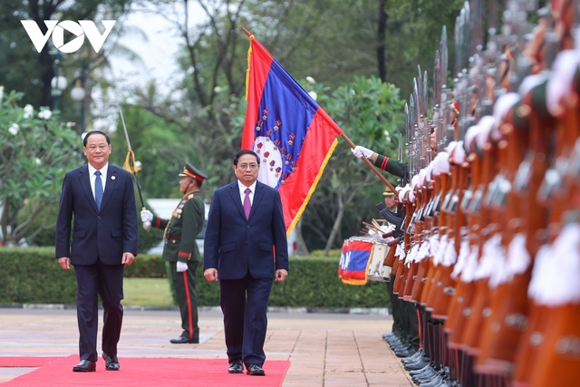 Toàn cảnh chuyến thăm chính thức CHDCND Lào của Thủ tướng Phạm Minh Chính - Ảnh 3.