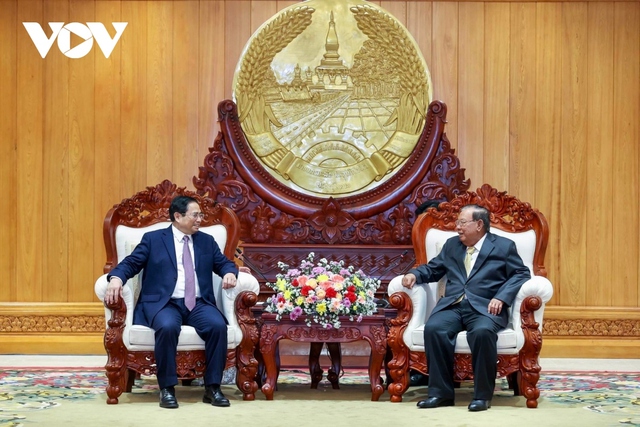Toàn cảnh chuyến thăm chính thức CHDCND Lào của Thủ tướng Phạm Minh Chính - Ảnh 11.