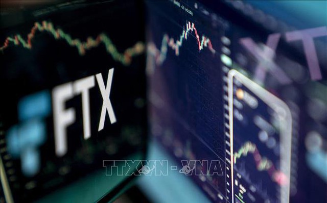 Biểu tượng của sàn giao dịch tiền kỹ thuật số FTX trên màn hình máy tính. Ảnh: AFP/TTXVN