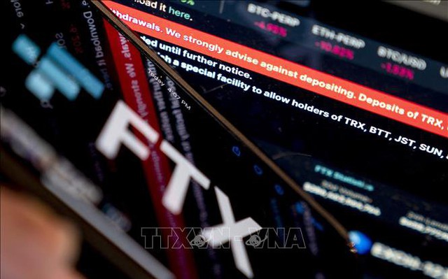 Website của sàn giao dịch tiền điện tử FTX. Ảnh tư liệu: AFP/TTXVN