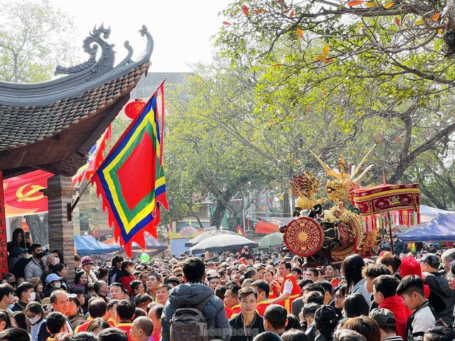 Tưng bừng lễ hội rước pháo khổng lồ ở làng Đồng Kỵ - Ảnh 11.