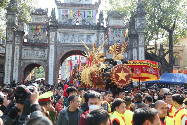 Tưng bừng lễ hội rước pháo khổng lồ ở làng Đồng Kỵ - Ảnh 8.