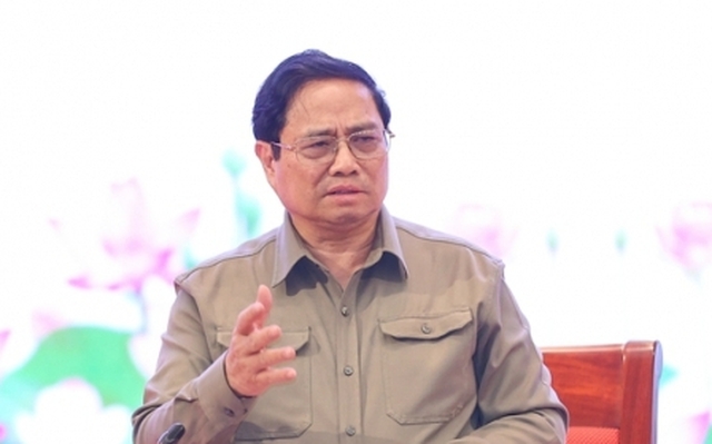 Thủ tướng Chính phủ Phạm Minh Chính chỉ đạo tại cuộc họp. Ảnh: VGP.