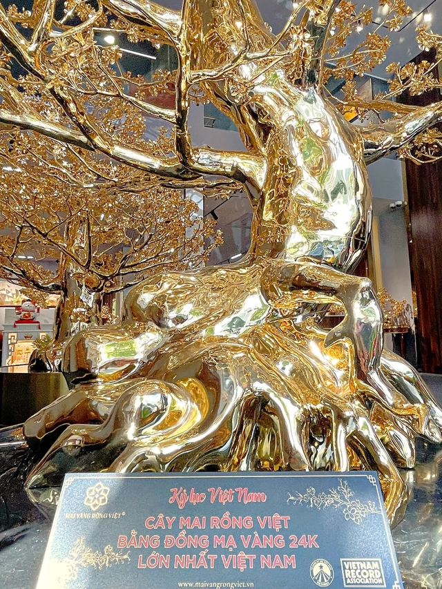 The owner of 2 gilded apricot trees worth 11 billion VND has just set a Vietnamese record: I hope to contribute to honoring the traditional values ​​of the Vietnamese New Year - Photo 5.