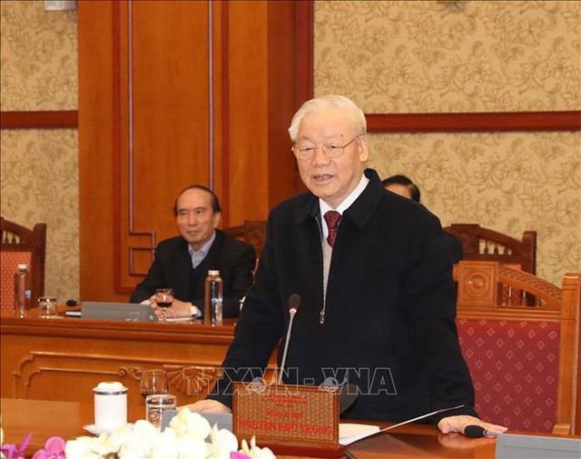 Tổng Bí thư Nguyễn Phú Trọng chủ trì họp Ban Bí thư - Ảnh 2.