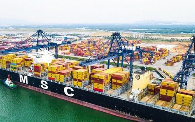 Tàu container của hãng MSC cập cảng Sài Gòn - SSA (SSIT) dịp đầu năm Quý Mão 2023 - Ảnh: Báo GT