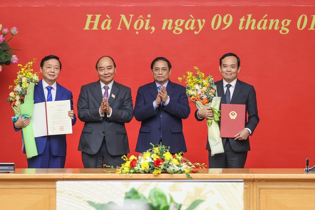 Công bố quyết định bổ nhiệm Phó Thủ tướng đối với hai ông Trần Lưu Quang và Trần Hồng Hà - Ảnh 1.