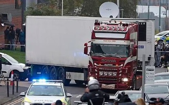Chiếc xe tải chở 39 thi thể người Việt nhập cư vào Anh qua con đường trái phép