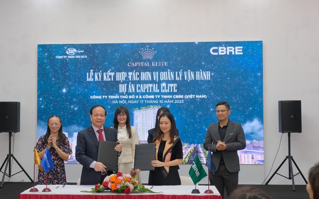 Capital Elite chính thức lựa chọn CBRE làm đơn vị quản lý vận hành