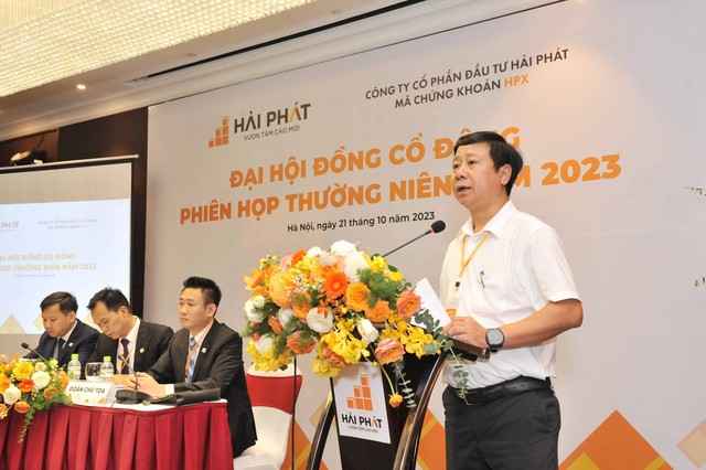 Hải Phát Invest tổ chức thành công ĐHCĐ 2023: Ông Đỗ Quý Hải tiếp tục giữ chức Chủ tịch HĐQT - Ảnh 3.