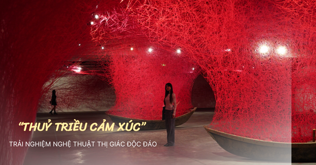 Ấn tượng triển lãm nghệ thuật “Thủy triều cảm xúc” tại Hà Nội, vừa “nhá hàng” mở cửa đã khiến giới trẻ xôn xao khám phá