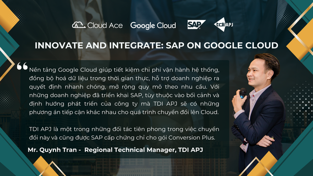 Hội Thảo &quot;Innovate and Integrate SAP on Google Cloud&quot; – Cơ hội mới cho doanh nghiệp - Ảnh 1.