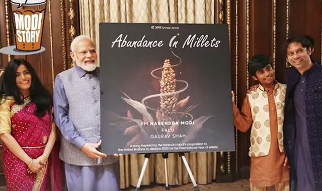 Bài hát “Abundance In Millets” có sự góp giọng của Thủ tướng Modi đã được đề cử giải Grammy. Ảnh: livemint.comp