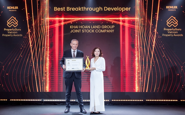 Khải Hoàn Land nhận cú đúp giải thưởng PropertyGuru Vietnam Property Awards 2023