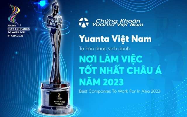 Yuanta Việt Nam được vinh danh Nơi làm việc tốt nhất châu Á 2023