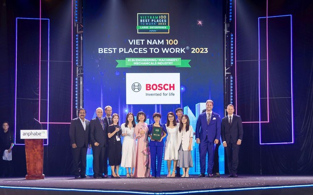Bosch đạt danh hiệu nơi làm việc tốt nhất ngành kỹ thuật năm 2023