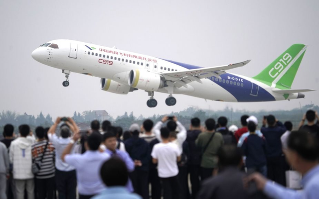 Máy bay C919. Ảnh: VCG/Getty Images