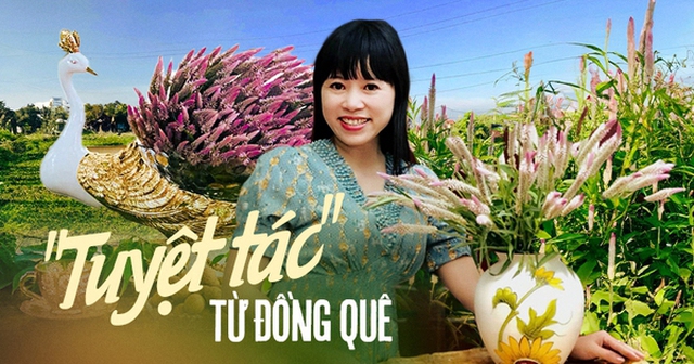 Không cần hoa đắt tiền, cô giáo có hẳn “bộ sưu tập” các lọ hoa cắm bằng cây cỏ đồng nội đẹp như tác phẩm nghệ thuật