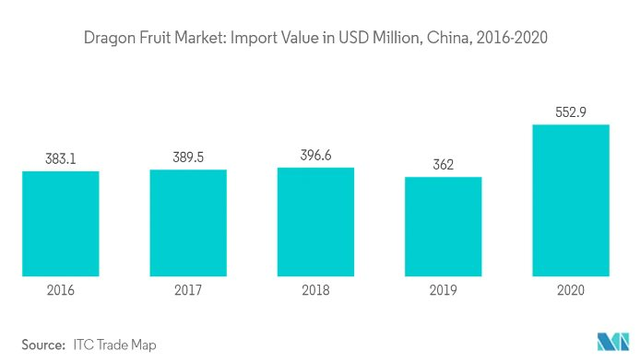 Loại quả &quot;rồng xanh&quot; từ Việt Nam chiếm hơn một nửa sản lượng toàn cầu, thống trị gần như tuyệt đối thị trường Trung Quốc - Ảnh 1.