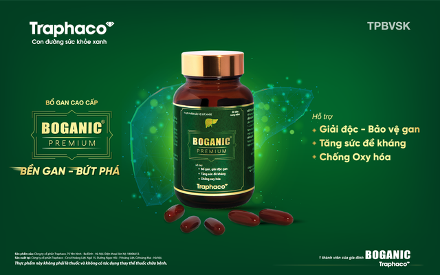 Boganic Premium - sản phẩm cao cấp nâng tầm vị thế Traphaco trong ngành dược