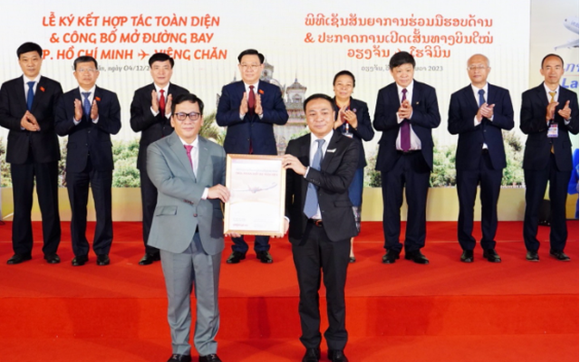 Vietjet hợp tác toàn diện với Lao Airlines, mở đường bay TP.HCM – Viêng Chăn