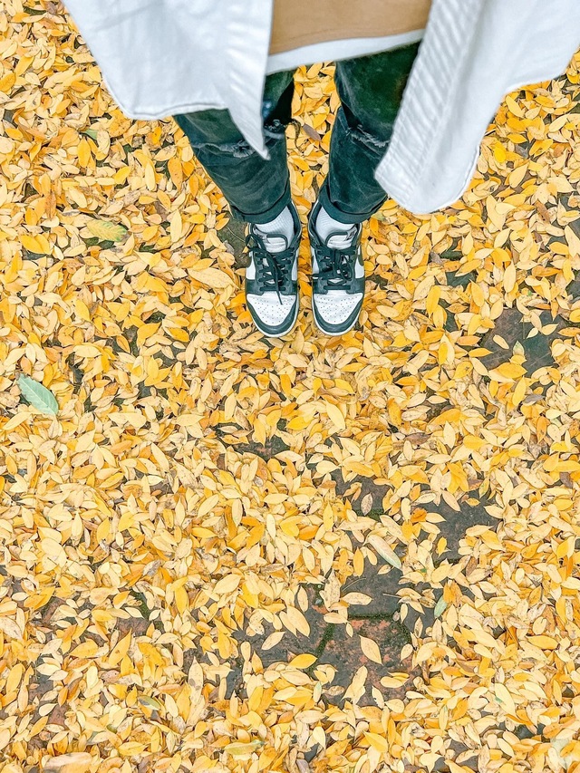 At the beginning of spring, there was a place in Hanoi where the yellow leaves fell beautifully, causing people to rush to check-in - Photo 10.