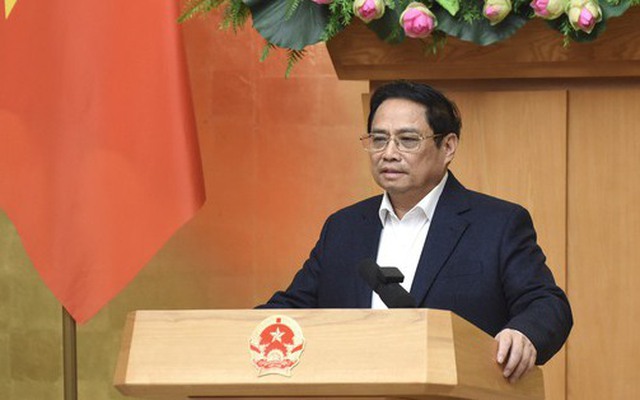 Thủ tướng Phạm Minh Chính yêu cầu điều hành cân bằng, hợp lý, hiệu quả 4 vấn đề kinh tế vĩ mô - Ảnh: VGP/Trần Hải