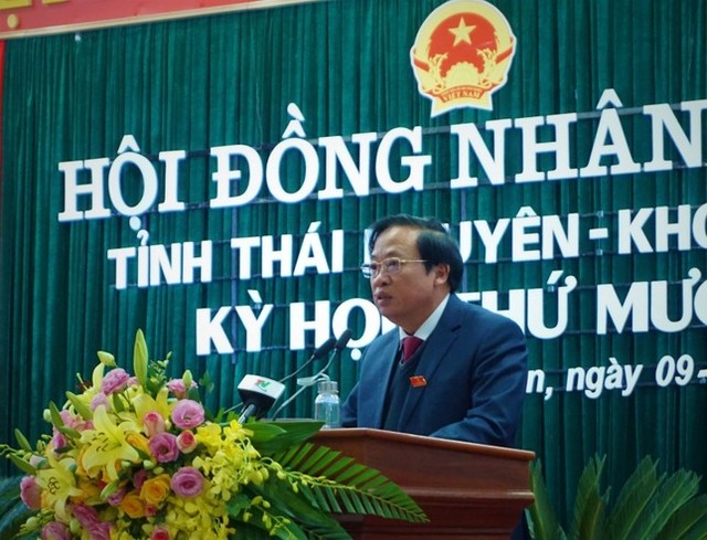 Kỷ luật khiển trách nguyên Phó Chủ tịch Thường trực HĐND tỉnh Thái Nguyên - Ảnh 1.
