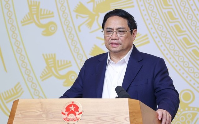 Thủ tướng Phạm Minh Chính phát biểu khai mạc hội nghị (ảnh: Nhật Bắc).