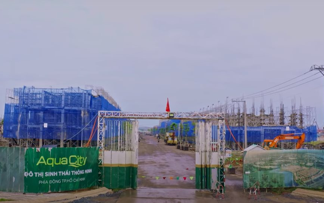 Hình ảnh tiến độ dự án Aqua City tháng 11/2022. (Nguồn: Novaland)