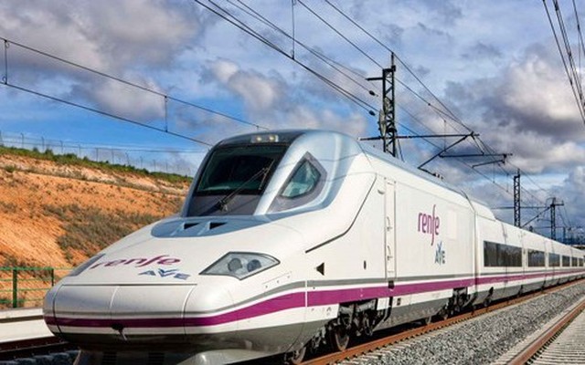 Tàu tốc độ cao đang khai thác tại Tây Ban Nha (ảnh: RENFE).