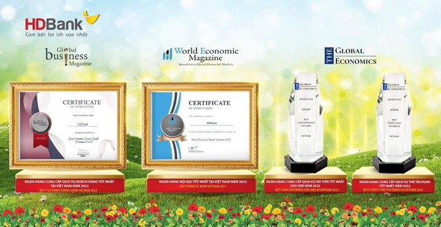 HDBank thắng lớn 4 giải thưởng quốc tế về chất lượng dịch vụ - Ảnh 1.